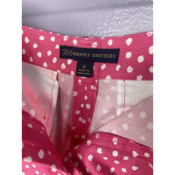 Brooks Brothers Pink Polka Dot Pencil Skirt Preppy Classic Women Size 8 Coquette - Picture 4 of 11